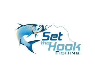 Set the Hook Fishing logo design - 48HoursLogo.com