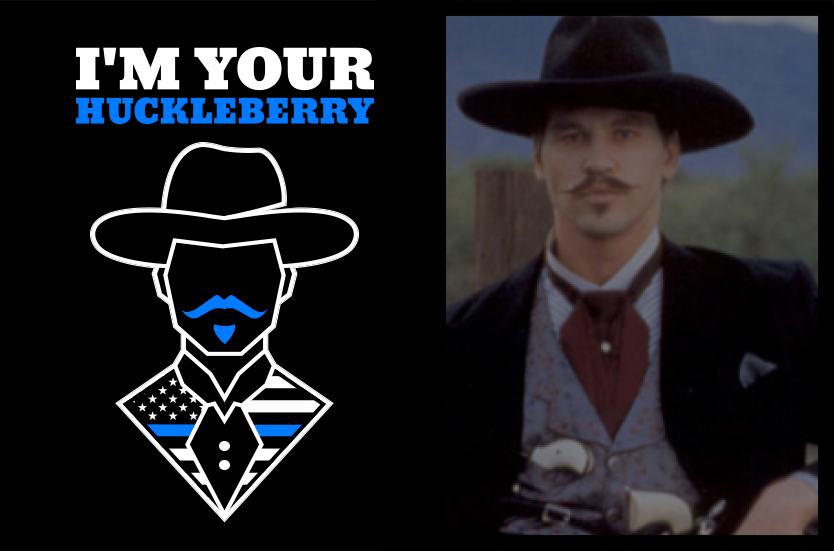 Im Your Huckleberry! print design - 48HoursLogo.com