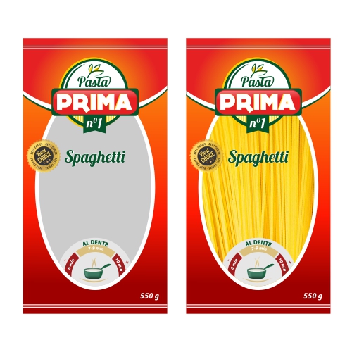 PASTA PRIMA The Spaghetti packaging design ! print design