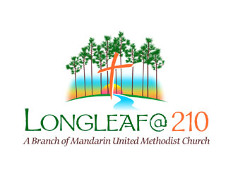 "Longleaf @ 210" (And then Below that - "A Branch of Mandarin United Methodist Church") Logo Design