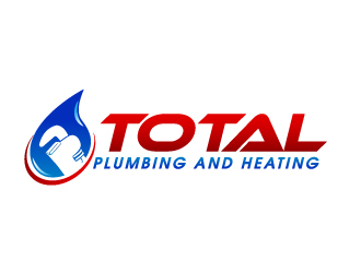 Total Plumbing and Heating logo design - 48HoursLogo.com
