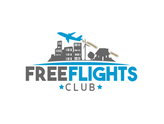 Free Flights Club Logo Design