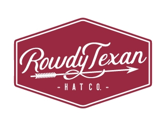 Rowdy Texan Hat Company Logo Design