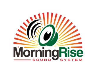 Morning Rise Sound System Logo Design