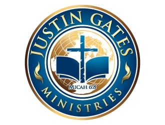 Justin Gates Ministries    Justice | Mercy | Humility   Micah 6:8 Logo Design