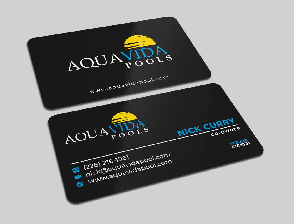 AquaVida Pools Logo Design