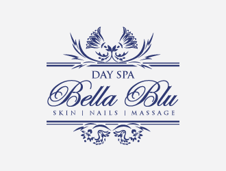 Bella Blu Day Spa logo design by Neverless