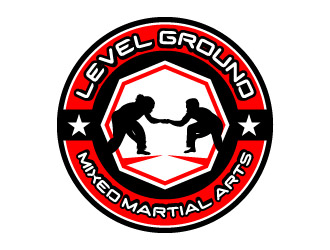 Level Ground Mixed Martial Arts logo design by Rick