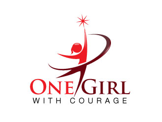 One Girl With Courage logo design by letsnote