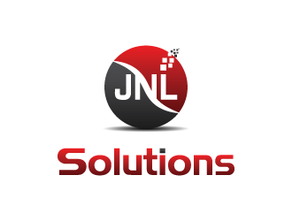 JNL Solutions logo design by pixalrahul