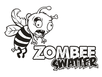 Zombee Swatter logo design by mai