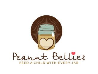 Peanut Bellies logo design by RIVA