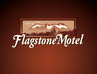 Flagstone Motel logo design by dondeekenz