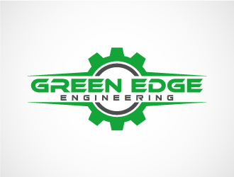 Green Edge Engineering logo design by justicio