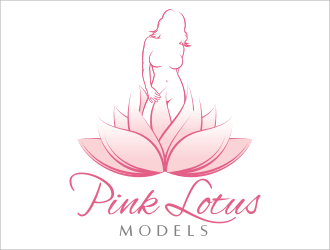 Pink Lotus Models logo design by catalin
