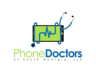 Phone Doctors of South Georgia LLC. Logo Design