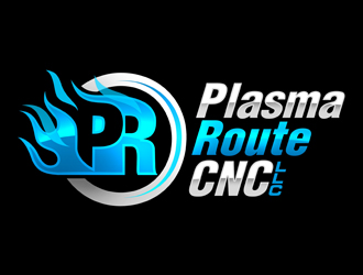PlasmaRoute CNC L.L.C. logo design by LuBeraDesign