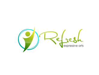Refresh expressive arts logo design by J0s3Ph