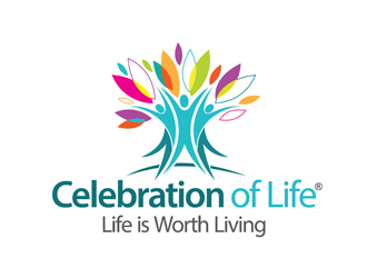 Celebration of Life     Life is Worth Living logo design by openyourmind