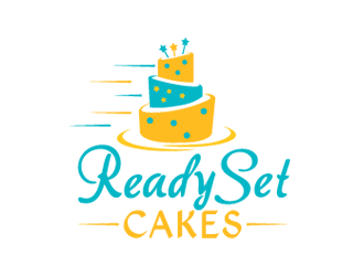 Ready Set Cakes logo design by DezignLogic