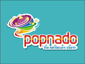 popnado logo design by gitzart