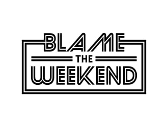Blame The Weekend logo design by superbrand