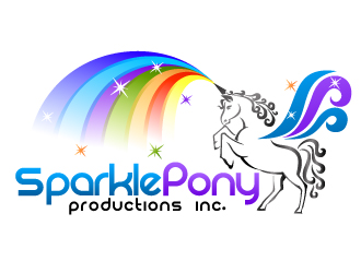 Sparkle Pony Productions Inc. logo design by Dawnxisoul393