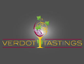 Verdot Tastings logo design by shernievz
