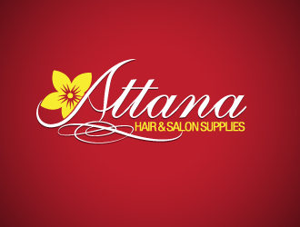 Attana Hair & Salon Supplies logo design by dondeekenz