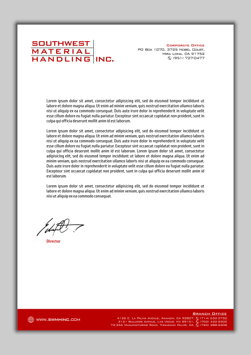 Southwest Material Handling, Inc. Logo Design