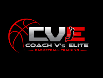Coach V's Elite - Basketball Training logo design by schiena