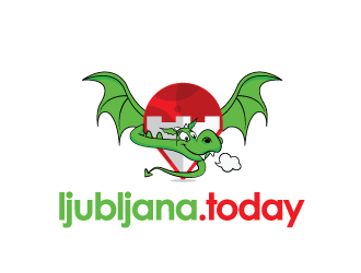(www.) ljubljana.today => new start up, local t logo design by RIVA