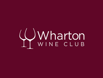 The Wharton Wine Club logo design by logolady