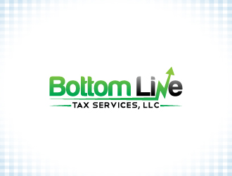 Bottom Line Tax Services, LLC logo design by Norsh