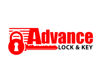 Advance Lock & Key logo design by chuckiey