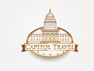 Capitol Travel logo design by Omonkkosonk