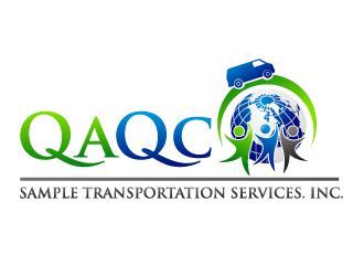 Qa Qc sample transport services. Inc. logo design by Dawnxisoul393
