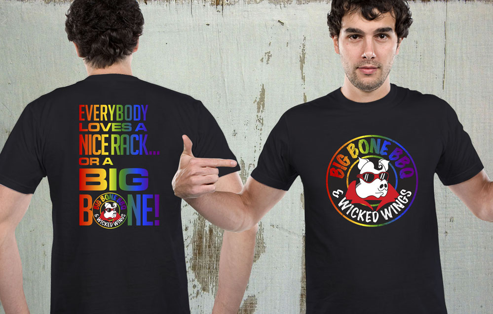 Gay Pride Tshirt logo design by dondeekenz
