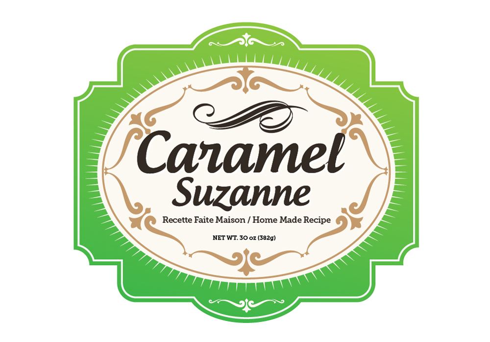 Packaging design for Home Made ''Caramel'' spead jars logo design by scriotx