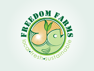 Freedom Farms logo design by dondeekenz