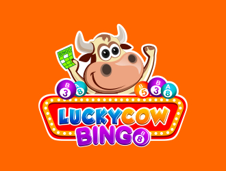 luckycowbingo logo design by emmauaua