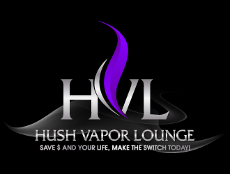 Hush Vapor Lounge logo design by jaize