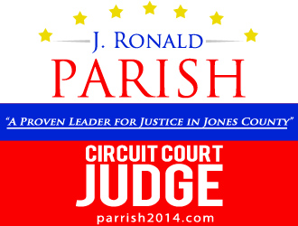 J. Ronald Parrish/Circuit Court Judge logo design by acasia