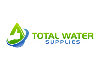 Total Water Supplies logo design by abss