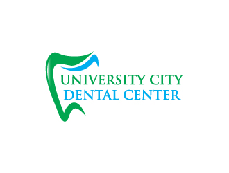 UNIVERSITY CITY DENTAL CENTER logo design by theenkpositive