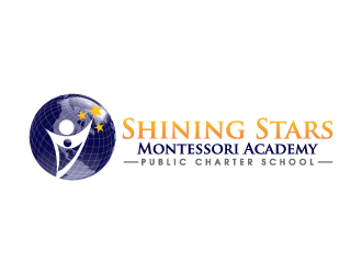 Shining Stars Montessori Academy Public Charter School logo design by jaize