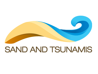 Sand and Tsunamis logo design by wendeesigns