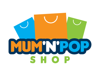 mum'n'pop shop logo design by jaize