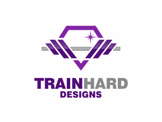 TrainHard Designs logo design by ingepro