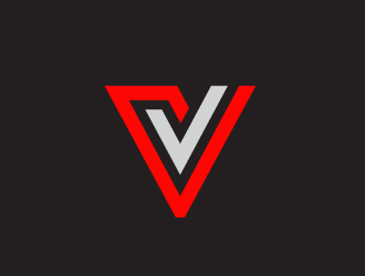 V logo design by creative-z